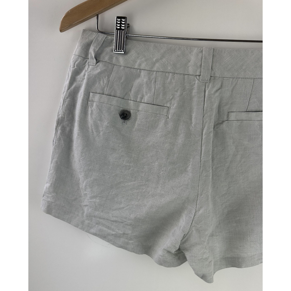 James Perse Linen Cotton Blend Short Shorts 2.5" - 3" Inseam Size 27 Button Zip - Picture 8 of 13